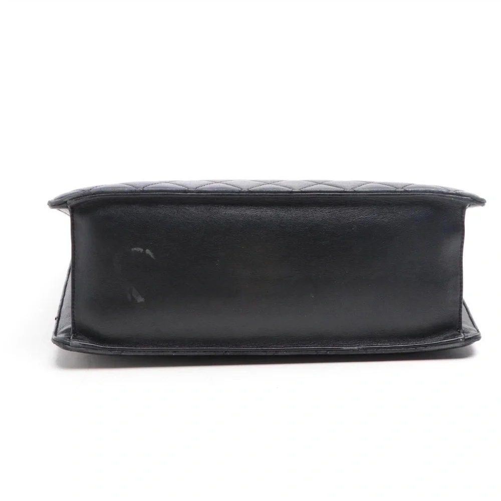 CHANEL Lambskin Quilted Beauty Lock Tote Leather Flap Medium Handbag Purse - Picture 7 of 15